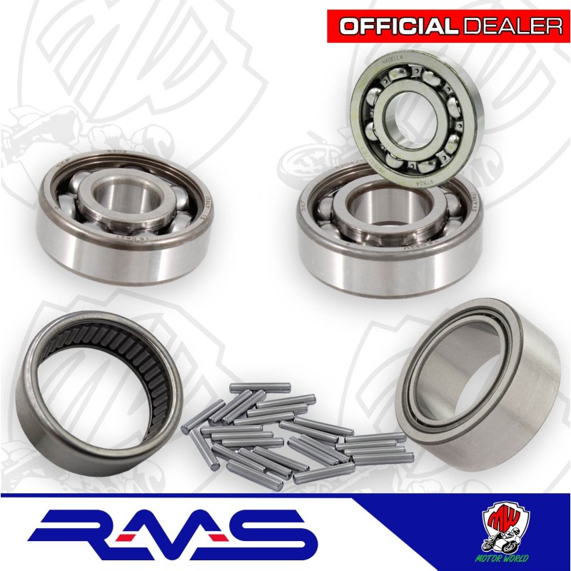 KIT REVISIONE ALBERO MOTORE CUSCINETTI CAMBIO RUOTA PIAGGIO VESPA PX 125 150 200 KIT REVISIONE ALBERO MOTORE CUSCINETTI CAMBIO RUOTA PIAGGIO VESPA PX 125 150 200