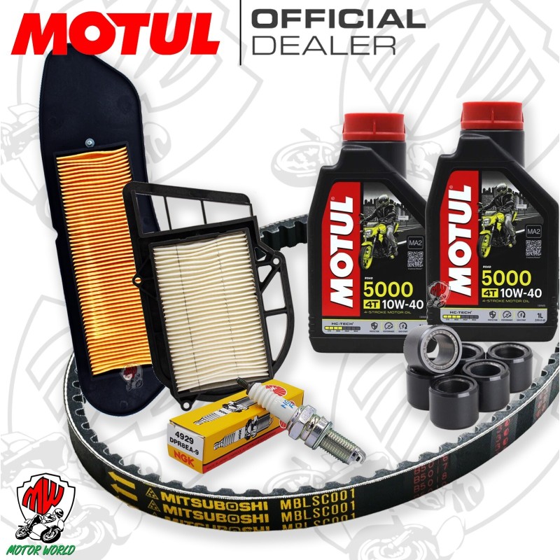 KIT TAGLIANDO OLIO FILTRI CANDELA E CINGHIA YAMAHA YP 250 RA X MAX 2016