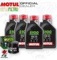 Tagliando SUZUKI GSR 600 2006-2011 / KIT Motul 5100 10W40 + Filtro olio GSR600