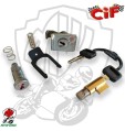 TRIS SERRATURA BLOCCASTERZO BAULETTO SELLA PIAGGIO VESPA PX P 125 X 1984 10 PZ B