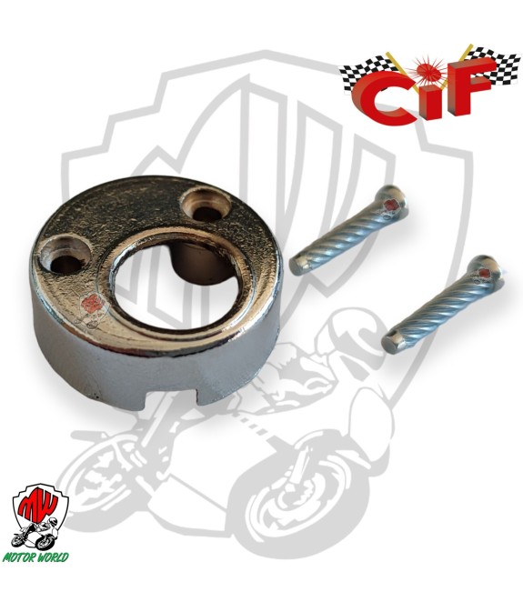 Cover coperchietto CROMATO per blocca sterzo per VESPA 50 special 125 - APE TMP