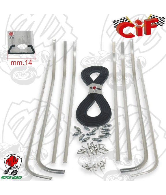 KIT SERIE STRISCE LISTELLI PEDANA PER PIAGGIO VESPA 125 VNB3T VNB4T VNB5T VNB6T