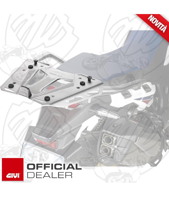 PIASTRA MONOKEY M8A TREKKER RACK [GIVI] - ALLUMINIO ARGENTO ANODIZZATO - COD.M8A