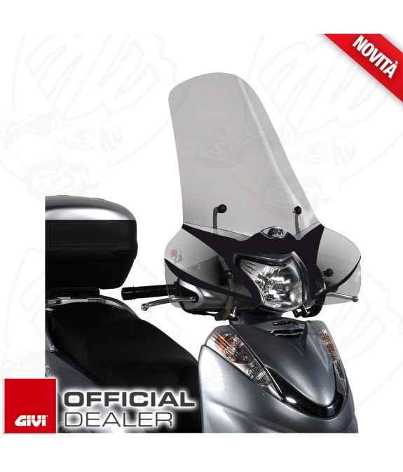 CUPOLINO PARABREZZA PARAVENTO COMPLETO DI ATTACCHI GIVI HONDA SH 300i 2013 2014