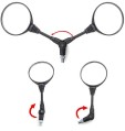 SPECCHIETTO PIEGHEVOLE BCR CON ADATTATORI PER MOTO MOTO CROSS  SCOOTER