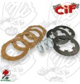 KIT DISCHI FRIZIONE 4 DISCHI SUGHERO + 3 ACCIAIO + 1 MOLLA PER VESPA 50 125