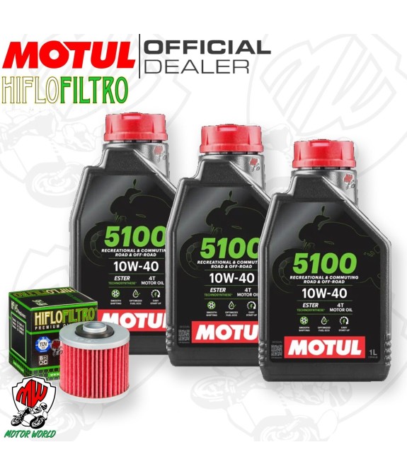 Kit tagliando Olio 5100 10W40 + Filtro Aprilia 660 Pegaso Factory 2013 2014