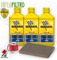 Kit tagliando Olio BARDAHL XTM 10W40 + Filtri KAWASAKI Ninja 250 R 2008