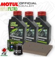 Kit tagliando Motul LIME GREEN 10W40 + Filtri KAWASAKI Ninja SE 300 2016