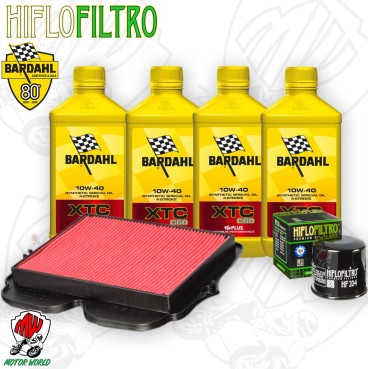 Kit tagliando Olio BARDAHL XTC 10W40 + Filtri HONDA VFR 1200 XD 2012 Crosstourer
