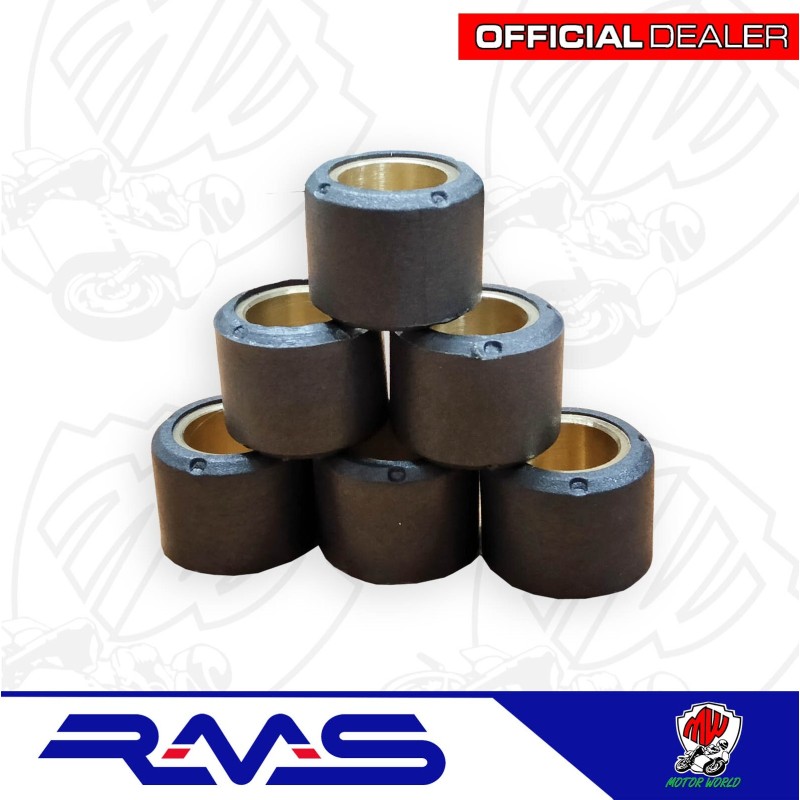 KIT RULLI PULEGGIA VARIATORE RMS 15x12 mm 4gr MBK 50 STUNT 2002