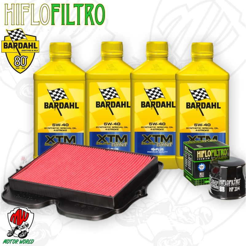 Kit tagliando Olio BARDAHL XTM 5W40 + Filtri HONDA VFR 1200 XD 2012 Crosstourer