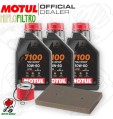 Kit tagliando Olio Motul 7100 10W60 + Filtri KAWASAKI Ninja 250 R 2008