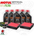 Kit tagliando Olio Motul 7100 10W50 + Filtri HONDA CRF 1000 LD 2016 Africa Twin