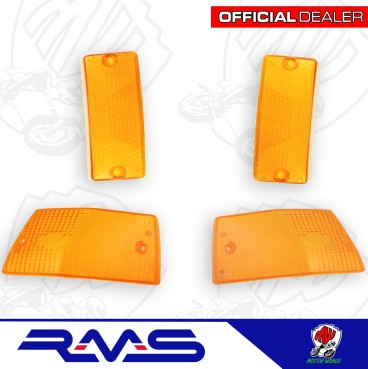 KIT 4 GEMME ARANCIONI PIAGGIO VESPA PX 200 E 1977 1978 1979 1980 1981 1982