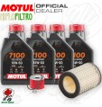Kit tagliando Olio Motul 7100 15W50 + Filtri KAWASAKI KZ 650 1979