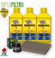 Kit tagliando Olio BARDAHL XTM 10W40 + Filtri KAWASAKI Ninja SE 300 2016