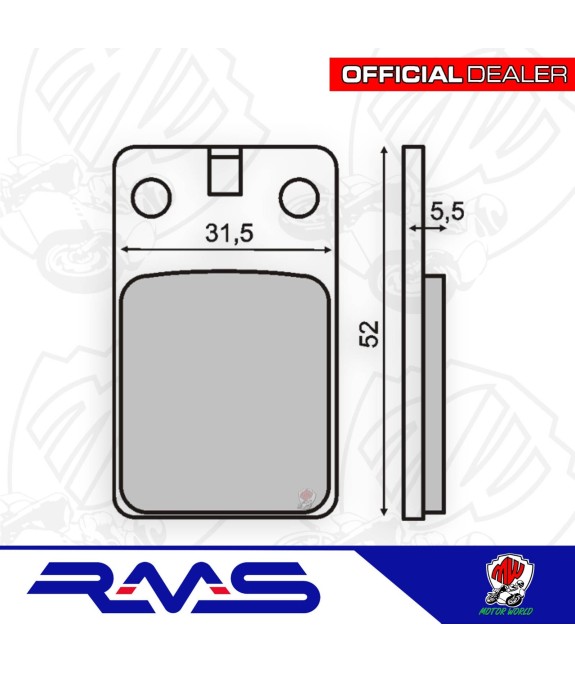 KIT COPPIA PASTIGLIE FRENO ORGANICHE MALAGUTI RST 50 1990 1991