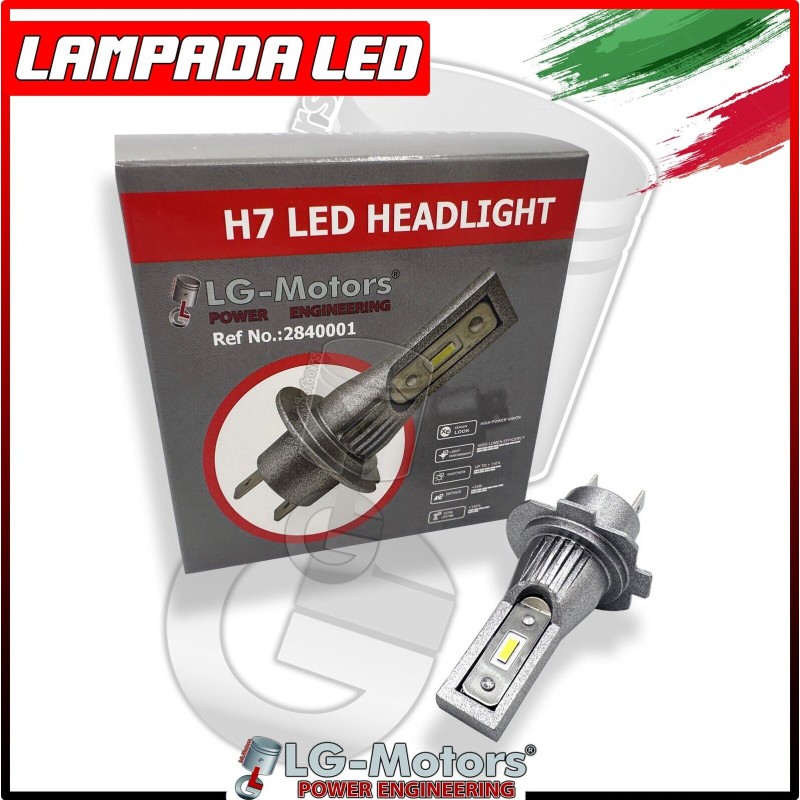 Lampa LED h7 auto 6500K Alta Potenza E Luminosità Plug and Play