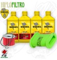 Kit tagliando Olio BARDAHL XTC 10W50 + Filtri KAWASAKI EL 250 2003
