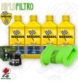 Kit tagliando Olio BARDAHL XTM 10W40 + Filtri KAWASAKI KLE 500 2003 2004 2005