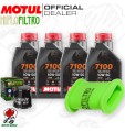 Kit tagliando Olio Motul 7100 10W50 + Filtri KAWASAKI KLE 500 2006