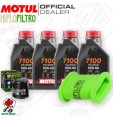 Kit tagliando Olio Motul 7100 10W60 + Filtri KAWASAKI KLE 500 2006