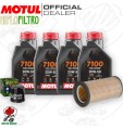 Kit tagliando Olio Motul 7100 20W50 + Filtri Kawasaki ER 500 1996