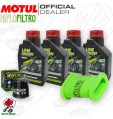 Kit tagliando Motul LIME GREEN 10W40 + Filtri KAWASAKI KLE 500 2006