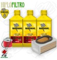 Kit tagliando Olio BARDAHL XTC 15W50 + Filtri Kawasaki ER 500 1996