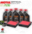 Kit tagliando Olio Motul 7100 20W50 + Filtri HONDA CRF 1000 LD 2016 Africa Twin