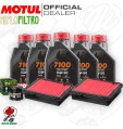 Kit tagliando Olio Motul 7100 15W50 + Filtri HONDA CRF 1000 LD 2017 Africa Twin
