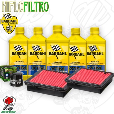 Kit tagliando Olio BARDAHL XTM 10W40 + Filtri HONDA CRF 1000 LD 2016 Africa Twin