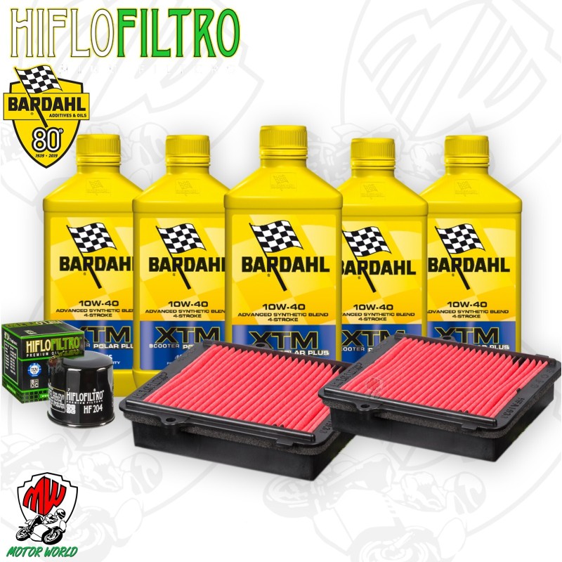 Kit tagliando Olio BARDAHL XTM 10W40 + Filtri HONDA CRF 1000 LD 2016 Africa Twin