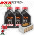 Kit tagliando Olio Motul 7100 10W60 + Filtri Kawasaki ER 500 1996