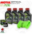 Kit tagliando Motul LIME GREEN 10W40 + Filtri KAWASAKI KLE 500 2003 2004 2005