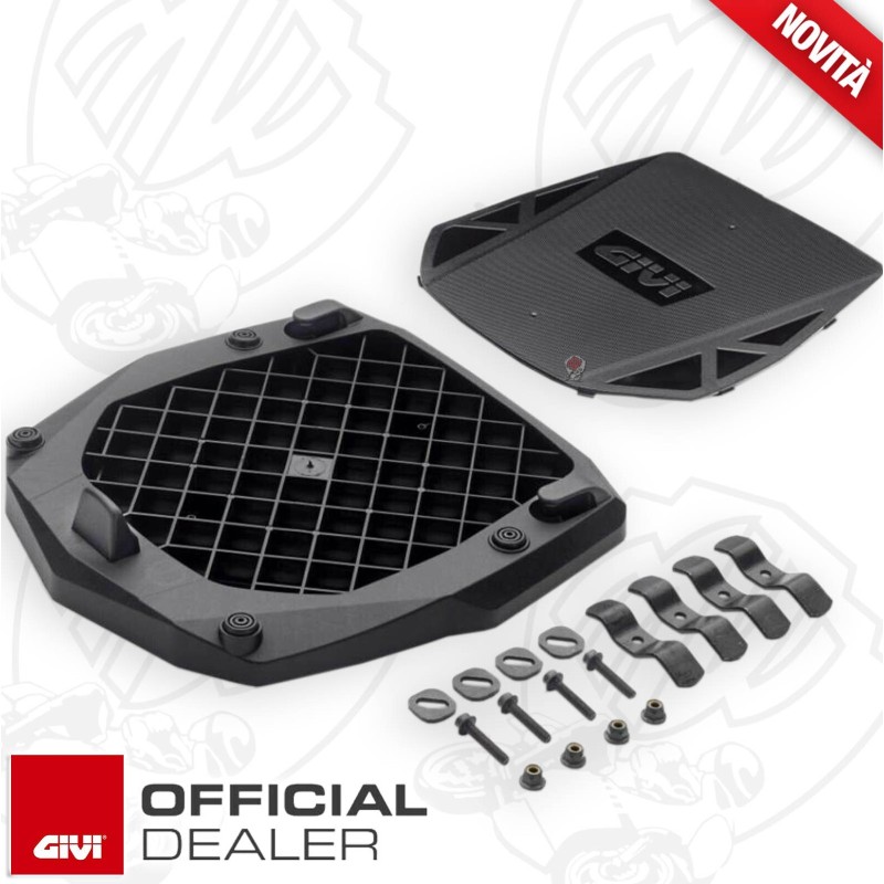 GIVI PIASTRA BAULETTO UNIVERSALE E251 MONOKEY COMPLETA DI KIT PER IL FISSAGGIO GIVI PIASTRA BAULETTO UNIVERSALE E251 MONOKEY COMPLETA DI KIT PER IL FISSAGGIO