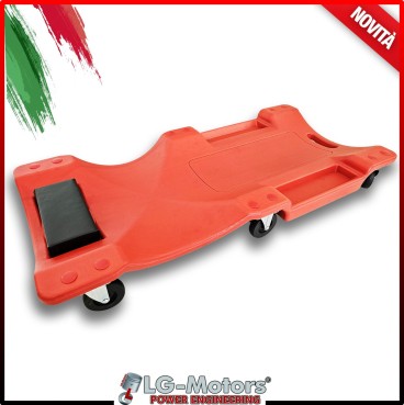 Carrello Sottoauto Officina Lettino Sdraio sotto macchina carrellino con ruote