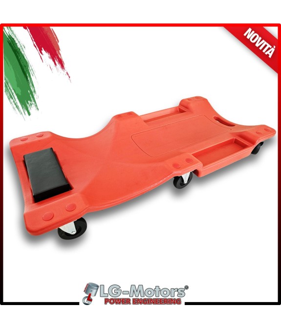 Carrello Sottoauto Officina Lettino Sdraio sotto macchina carrellino con ruote