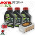 Kit tagliando Motul LIME GREEN 10W40 + Filtri Kawasaki ER 500 1996