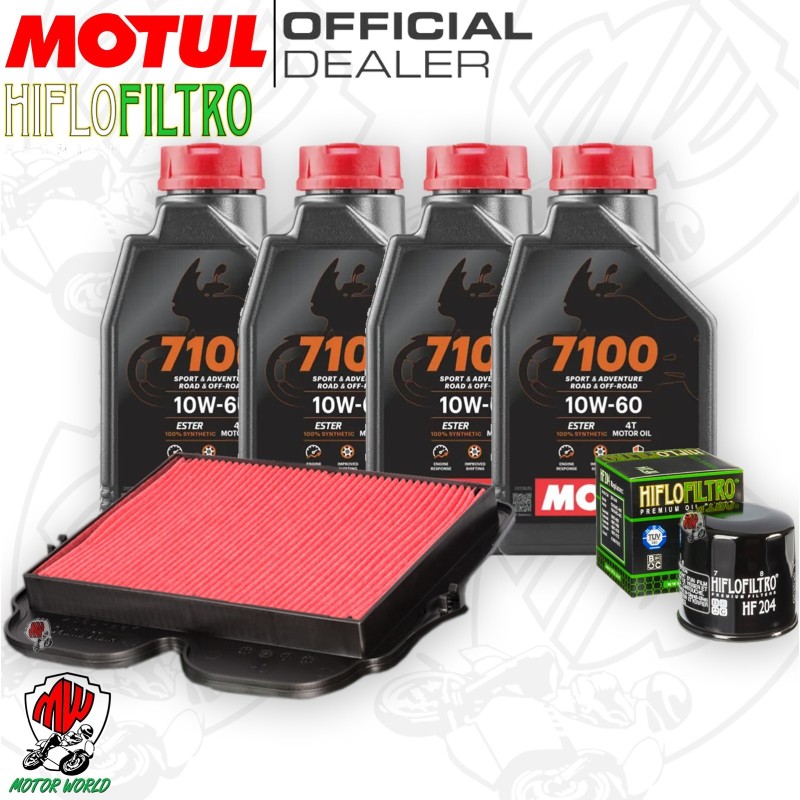 Kit tagliando Olio Motul 7100 10W60 + Filtri HONDA VFR 1200 XD 2012 Crosstourer Kit tagliando Olio Motul 7100 10W60 + Filtri HONDA VFR 1200 XD 2012 Crosstourer