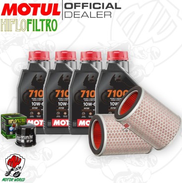 Kit tagliando Olio Motul 7100 15W50 + Filtri HONDA CBR 1000 RRS 2007 Fireblade