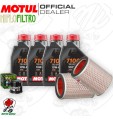 Kit tagliando Olio Motul 7100 15W50 + Filtri HONDA CBR 1000 RRS 2007 Fireblade