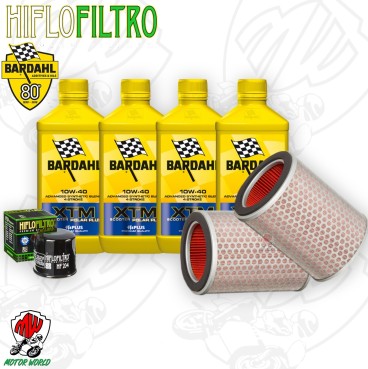 Kit tagliando Olio BARDAHL XTM 10W40 + Filtri HONDA CBR 1000 RRS 2007 Fireblade