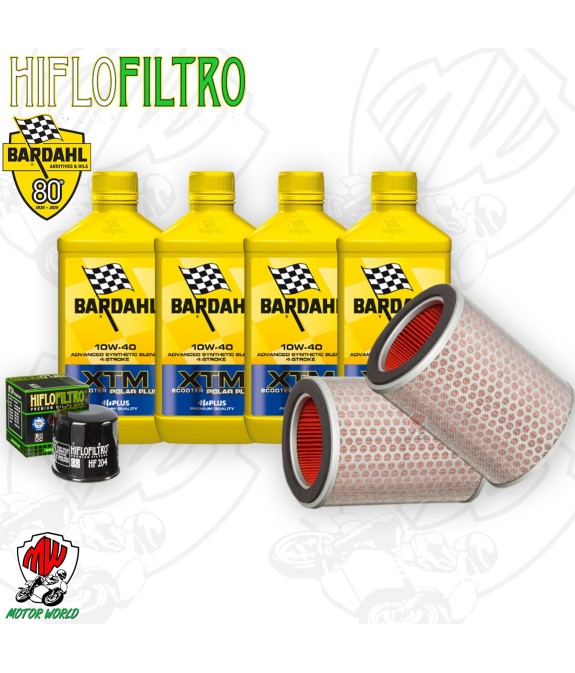Kit tagliando Olio BARDAHL XTM 10W40 + Filtri HONDA CBR 1000 RRS 2007 Fireblade