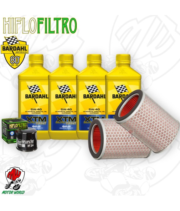 Kit tagliando Olio BARDAHL XTM 5W40 + Filtri HONDA CBR 1000 RRS 2007 Fireblade