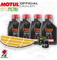 Kit tagliando Olio Motul 7100 10W60 + Filtri KAWASAKI ZZR 600 2007
