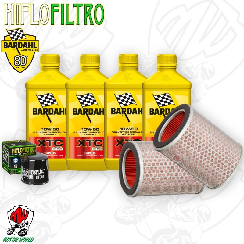 Kit tagliando Olio BARDAHL XTC 10W50 + Filtri HONDA CBR 1000 RRS 2007 Fireblade Kit tagliando Olio BARDAHL XTC 10W50 + Filtri HONDA CBR 1000 RRS 2007 Fireblade