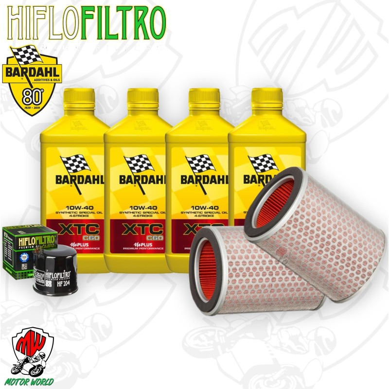 Kit tagliando Olio BARDAHL XTC 10W40 + Filtri HONDA CBR 1000 RRS 2007 Fireblade Kit tagliando Olio BARDAHL XTC 10W40 + Filtri HONDA CBR 1000 RRS 2007 Fireblade