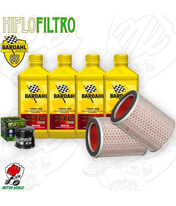 Kit tagliando Olio BARDAHL XTC 10W40 + Filtri HONDA CBR 1000 RRS 2007 Fireblade